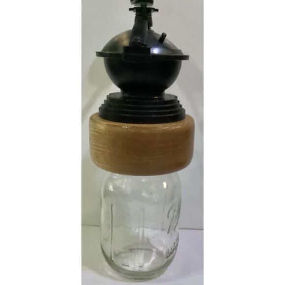 Vintage Style Canning Jar Coffee Grinder Country Farmhouse Decor Kitchen - Picture 4 of 9